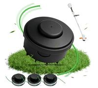 Autocut Type C2-2 Mower Head, Matching Replacement Trimmer Heads & Spools, Compatible with Stihl FSA 56 Weed Eater, 1 Trimmer Head + 3 Replacement Spools for Grass Trimmer