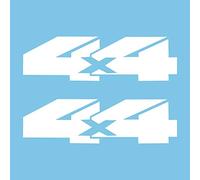 Autodomy 4x4 Off Road Stickers Pack of 2 | Exterior Car Sticker 20x6 cm | Off Road 4x4 Decals Motorbike | Resistant to Rain, Sun, and Car Wash Tunnels (White)