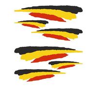 Autodomy Belgium Flag Stickers Pack of 6 Stickers | Belgium Car Sticker for Motorcycle Scooter Quad ATV Bike Helmets Weather & UV Resistant Adhesives