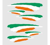 Autodomy Ireland Flag Stickers Pack of 6 Stickers | Ireland Car Sticker also for Motorcycle Scooter Quad ATV Bike Helmets Weather & UV Resistant Adhesives