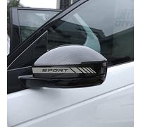 Autodomy Pack 6 Units Car Rear View Mirror with Striped and Arrows Design | Rear View Mirror Adhesive with Different Widths | Universal Car Mirror Stickers (silver)
