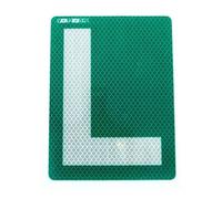 Autodomy Plate L Novel Tinted Glass | Sticker L Approved Exterior | L for Tinted Windows is Reflective | Approved by the DGT