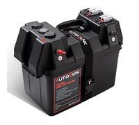 AutoDunk Smart Battery Box 12V - with QC3.0 /PD Type-C Port/CIG Socket/Anderson Plug/Digital Voltmeter/Circuit Breaker for RV Van SUV ATV Camper Truck Car(Battery not Include)