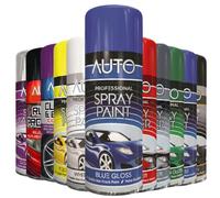 AUTOfactory GB 1 x Auto Extreme Blue Gloss Spray Paint 400ml Professional Quality, Perfect Finish Multipurpose Aerosol for Cars, Bikes,Vans, Metal, Wood - ASP-1