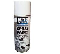 AUTOfactory GB 1 x Auto Extreme White Gloss Spray Paint 400ml Professional Quality, Perfect Finish Multipurpose Aerosol for Cars, Bikes,Vans, Metal, Wood - ASP-1