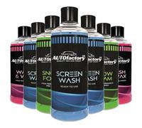 AUTOfactory GB 1x Auto Screen Wash 800ml Ready to Use - Fast Action Glass Cleaner Spray for Windows- Car Window cleaner For Removing Bugs- All Seasons Car Screen Wash harmless to Rubber & Paintwork