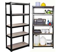 Autofather Heavy Duty 5 Tier Garage Shelving Units Metal Storage Shelves Shed Utility Rack Shed Shelving Units,150cm x 70cm x 30cm,175KG Per Shelf
