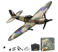 AUTOFigure Remote Control Airplane, 2.4GHz Ready To Fly SPITFIRE RC Plane with Xpilot Stabilization System & One Key Aerobatic for Adults Kids Beginners-76205||A1