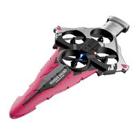 AUTOFigure V55 Remote Flying Sword, 4 Wings Flying Sword Drone Hand Control 360° Rolls Drone Sword with Gesture Sensing, 2.4g Wifi, 15mins Long Battery Life-Pink||4 Pcs Battery