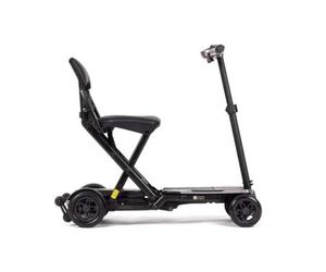 AutoFold Pro Scooter - Ultra Lightweight Automatic Folding Mobility Scooter, Rear Suspension, Contactless Card & Remote Control, Compact 4mph Travel Scooter