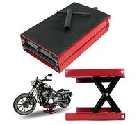 AUTOFU 1100 LB Motorcycle Lift Jack Center Scissor Jack Wide Deck Hoist Stand Bikes Garage Repair Stand
