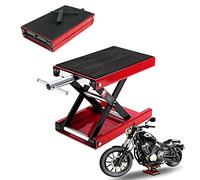 AUTOFU 1100 LB Motorcycle Lift Lift Jack Center Scissor Wide Deck Hoist Stand Bikes Garage Repair Stand for MotorBike, Cruiser, Street Bike