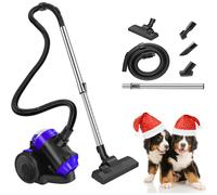 AUTOFU Cylinder Vacuum Cleaner Bagless | 1000W High Power Motor| 1.5L Dust Tank | 4 Nozzle Head | 4m Cord with Auto-coiling Function