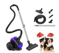 AUTOFU Cylinder Vacuum Cleaner Bagless | 1000W High Power Motor| 1.5L Dust Tank | 4 Nozzle Head | 4m Cord with Auto-coiling Function | 1.76m Flexible Hose | Brush Tools Included | Blue + Black
