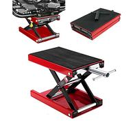 AUTOFU Motorcycle Jack, Motorcycle Center Scissor Lift Jack with 4-13 Inch Height Range, 1100lb Capacity Motorcycle Lift for Motorcycle Maintenance
