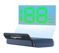AutoGadgets24 HUD Car Head-Up Display - Windshield Projector with Sun Visor - Digital Speed Display, USB Plug & Play, Auto Brightness, Clear Projection