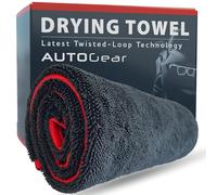AutoGear NEW IMPROVED Car Drying Towel Extra Large 80x80cm is Super Absorbent using the Latest Twisted-Loop Microfiber Technology to provide Ultimate drying power and protection for your car.