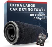 AutoGear NEW IMPROVED Car Drying Towel Extra Large 80x80cm is Super Absorbent using the Latest Twisted-Loop Microfiber Technology to provide Ultimate drying power and protection for your car.