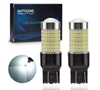 AUTOGINE 1400 Lumens Extremely Bright 144-SMD 7443 7440 7441 7444 W21W LED Bulbs 9-30V with Projector for Backup Reverse Lights, Parking Lights, Tail Brake Lights, Xenon White 6500K (Pack of 2)