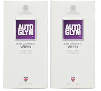 Autoglym Bird Dropping Wipes, x10 - Exterior Car Cleaning Wipes Offer A Quick, Clean Fix For A Mucky Job (Pack of 2)
