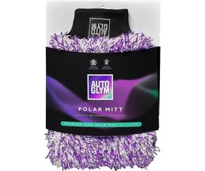 Autoglym Polar Car Wash Mitt with Storage and Washbag Included, Premium Fine Mic