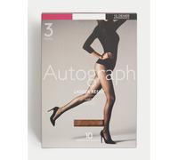 Autograph 3pk 10 Denier Ladder Resist Matt Tights Rich Amber