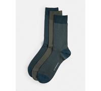 Autograph 3pk Assorted Mercerised Cotton Socks Green Mix