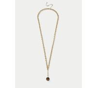 Autograph Autograph Natural Stone Long Pendant Nec Gold