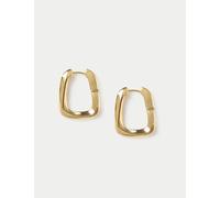 Autograph Autograph Oval Square Hoop Earrings Gold