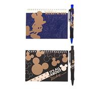Autograph B Disney Authentic ook with Pen, 2 Pack (Blue and Black Mickey)