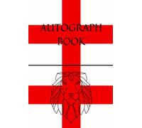 AUTOGRAPH BOOK: A 6x9" 120page, blank, England three lion design autograph book /album, ideal for comic conventions or sporting events