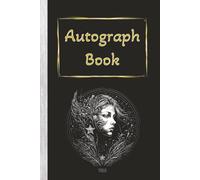 Autograph Book: Zodiac themed with Virgo emblem and black cover | Notebook for Signatures and/or Photos of Famous People | Ideal for Theme Parks, ... Trophy Hunters | 100 Pages; Portrait format