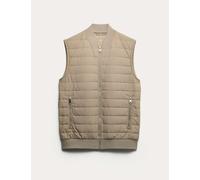 Autograph Cotton Rich Zip Up Quilted Gilet with Stormwear™ Sand