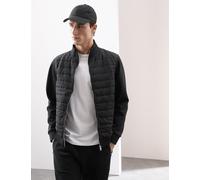 Autograph Cotton Rich Zip Up Quilted Jacket Black
