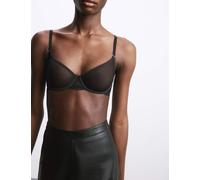 Autograph Murcia Sheer & Lace Wired Demi Cup Bra A-E Black