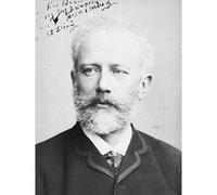 Autograph Portrait Russian Composer Tchaikovsky Photo Large Wall Art Print Canvas Premium Mural