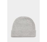 Autograph Pure Cashmere Knitted Beanie Hat Light Grey
