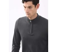 Autograph Pure Extra Fine Merino Wool Half Zip Jumper Granite