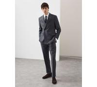 Autograph Tailored Fit Wool Rich Suit Jacket with Mohair Dark Airforce