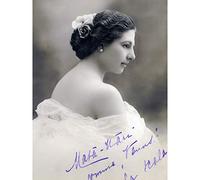 Autographed Portrait Dancer Spy Mata Hari Photo Extra Large Wall Art Print Premium Canvas Mural