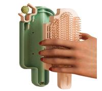 Autographic For Cats - Corner Massage Chisel With Catnip Ball | Cat Scratch Comb, Wall Mount Grooming Tool, Kitten Self Massager For Indoor Cats C