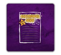 Autographs Here Schools Out School Leaver 2 Pack Coasters - 9cm x 9cm