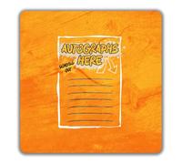 Autographs Here Schools Out School Leaver 2 Pack Coasters - 9cm x 9cm