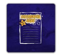 Autographs Here Schools Out School Leaver 2 Pack Coasters - 9cm x 9cm
