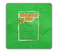 Autographs Here Schools Out School Leaver 2 Pack Coasters - 9cm x 9cm