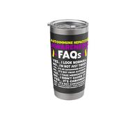 Autoimmune Hepatitis Warrior Stainless Steel Insulated Tumbler