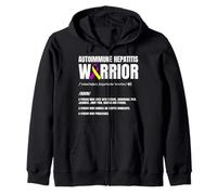 Autoimmune Hepatitis Warrior Zip Hoodie