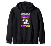 Autoimmune Hepatitis Warrior Zip Hoodie