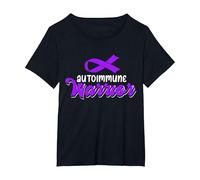 Autoimmune Warriors | Awareness of Autoimmune Diseases T-Shirt, Women's Plus, Black, 6X