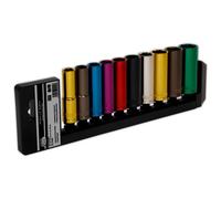 Autojack 1/2 Sq Drive 10Pc Metric Professional Deep Socket Set